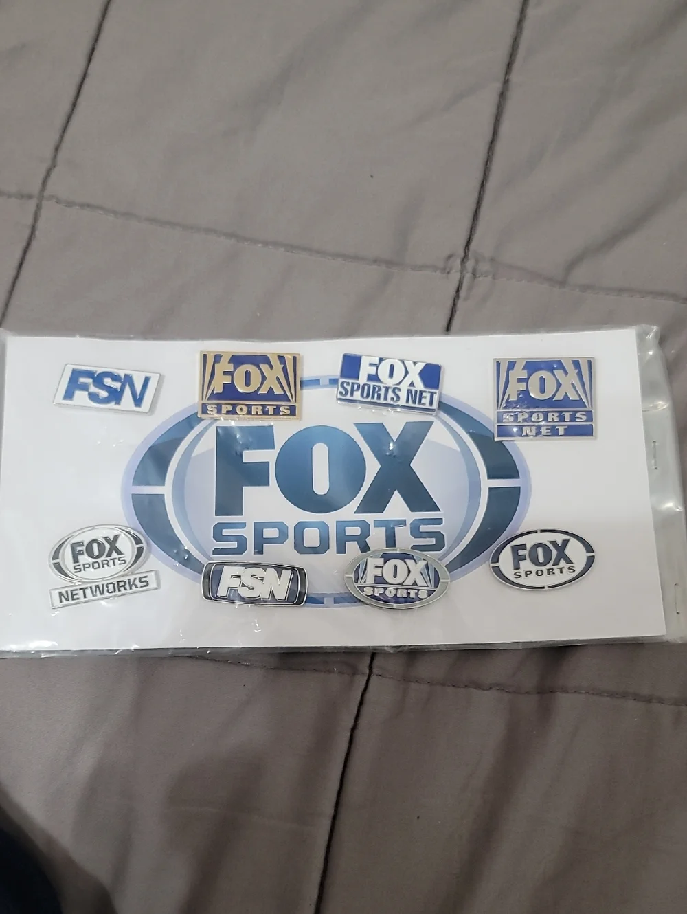 Fox Sports Pin Set- Blue and Silver Logos